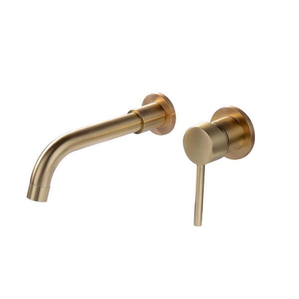 Gold Color Brass Embedded Shower Mixer - 图片 6