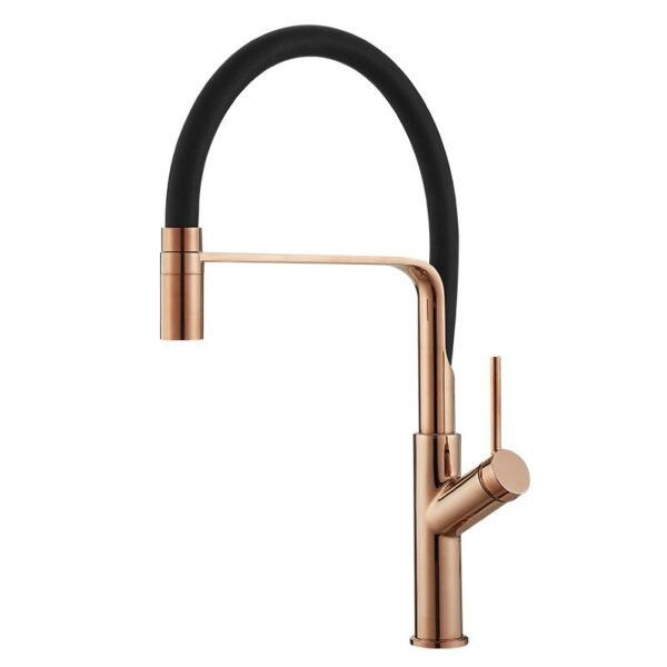 Brass Stainless Steel Brushed Black Gourmet Pull Down Kitchen Sink Faucets Pull Out Spring Kitchen Faucets tap