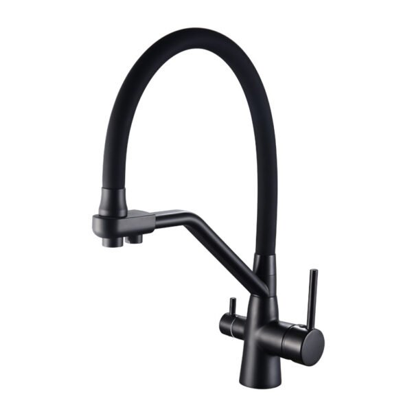 Pull Down Kitchen Sink Mixer Drinking Water Filter Faucet with Water Purification Tap