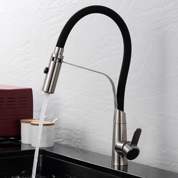 Hot And Cold Water Mixer Kitchen Sink Stainless Steel Kitchen Faucet 360 Degree Kitchen Tap - 图片 3