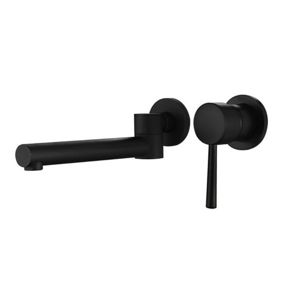 304 Stainless Steel Brushed Embedded Concealed Basin Mixer Hidden in Wall Mounted Concealed Basin Faucet