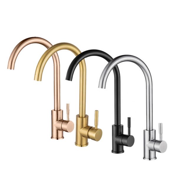 Flexible Universal Deck-Mounted Installation Kitchen Faucet Brass Pull Down Sink Mixer Cold Hot Water Tap - 图片 4