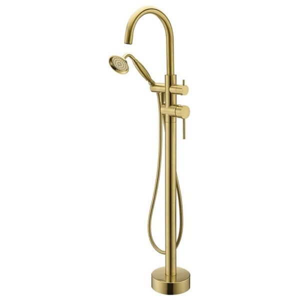 Free Standing brass faucets Shower set hotel shower units Golden color faucet for bathroom