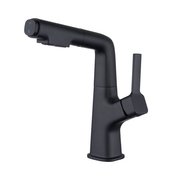 Bathroom Toilet Basin Mixer Hot and Cold Water Pull-Out Faucet