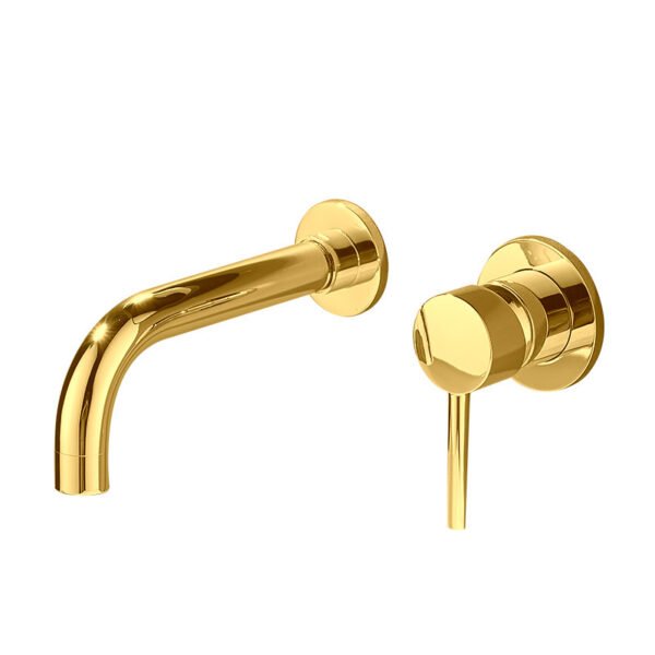 Gold Color Brass Embedded Shower Mixer - 图片 5