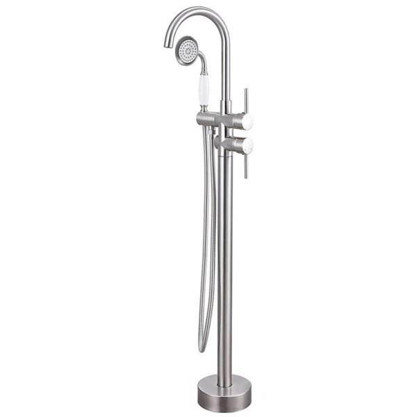 Luxurious Golden Water Shower Faucet Set Bathtub Faucet Mixer Floor Stand Bathtub Taps For bathroom - 图片 4