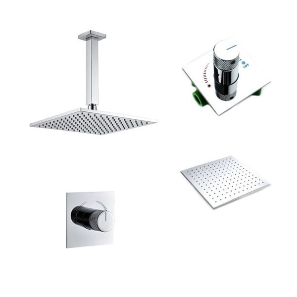 Chrome Modern Concealed Bathroom Shower Mixer