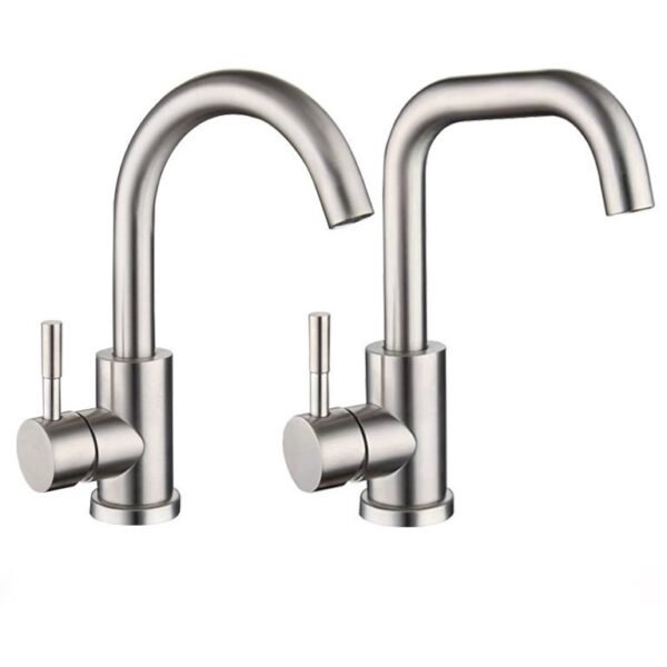 Gun Gray Stainless Steel Pull-out Faucet Kitchen Mixer for Basin - 图片 3