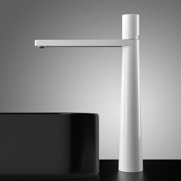 Modern Basin Water Mixer Design Bathroom Faucet Graceful Red Handle Copper Basin Tap - 图片 2